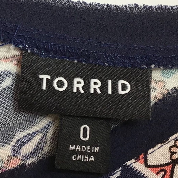 Torrid Size 0 Multiprint Challis Bohemian Beauty Tee Dress - Picture 6 of 9